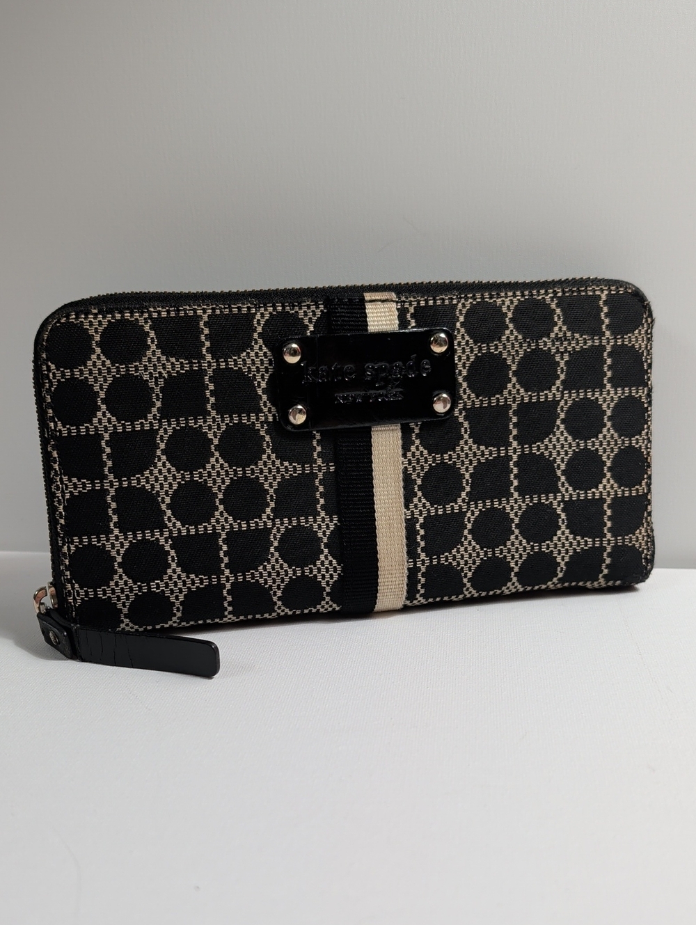 Kate Spade Classic Noel Neda Jacquard Continental Zip-Around Wallet